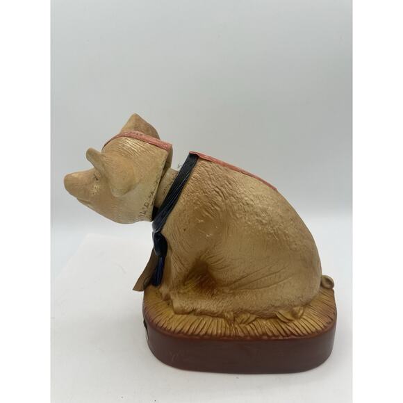 The Iowa Hog, Daviess County 1978 Liquor Decanter, Ceramic, Blue Ribbon. - Picture 3 of 7